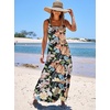 image:imageANRABESS Womens Summer Flowy Maxi Dress Square Neck Sundress with PocketsMulticolored Floral