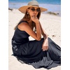 image:imageANRABESS Womens Summer Flowy Maxi Dress Square Neck Sundress with PocketsNavy Blue