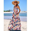 image:imageANRABESS Womens Summer Flowy Maxi Dress Square Neck Sundress with PocketsTie Dye