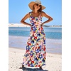 image:imageANRABESS Womens Summer Flowy Maxi Dress Square Neck Sundress with PocketsTie Dye