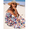 image:imageANRABESS Womens Summer Flowy Maxi Dress Square Neck Sundress with PocketsTie Dye
