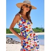 image:imageANRABESS Womens Summer Flowy Maxi Dress Square Neck Sundress with PocketsTie Dye