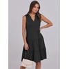 image:imageANRABESS Womens Summer Mini Dress Casual Sleeveless Sundress with PocketsBlack