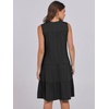 image:imageANRABESS Womens Summer Mini Dress Casual Sleeveless Sundress with PocketsBlack