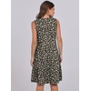 image:imageANRABESS Womens Summer Mini Dress Casual Sleeveless Sundress with PocketsBlack White Floral