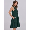 image:imageANRABESS Womens Summer Mini Dress Casual Sleeveless Sundress with PocketsDeep Green