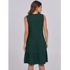 image:imageANRABESS Womens Summer Mini Dress Casual Sleeveless Sundress with PocketsDeep Green