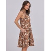 image:imageANRABESS Womens Summer Mini Dress Casual Sleeveless Sundress with PocketsGradient Orange Floral