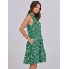 image:imageANRABESS Womens Summer Mini Dress Casual Sleeveless Sundress with PocketsGreen White Purple Floral