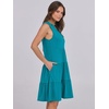 image:imageANRABESS Womens Summer Mini Dress Casual Sleeveless Sundress with PocketsLake Green