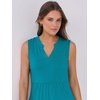 image:imageANRABESS Womens Summer Mini Dress Casual Sleeveless Sundress with PocketsLake Green