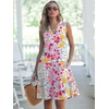 image:imageANRABESS Womens Summer Mini Dress Casual Sleeveless Sundress with PocketsMulticolor Floral