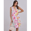 image:imageANRABESS Womens Summer Mini Dress Casual Sleeveless Sundress with PocketsMulticolor Floral