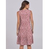 image:imageANRABESS Womens Summer Mini Dress Casual Sleeveless Sundress with PocketsPink Dot Floral