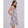 image:imageANRABESS Womens Summer Mini Dress Casual Sleeveless Sundress with PocketsPurple Floral