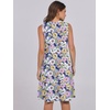 image:imageANRABESS Womens Summer Mini Dress Casual Sleeveless Sundress with PocketsPurple Floral