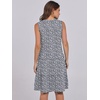 image:imageANRABESS Womens Summer Mini Dress Casual Sleeveless Sundress with PocketsWhite Floral