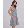 image:imageANRABESS Womens Summer Mini Dress Casual Sleeveless Sundress with PocketsWhite Floral