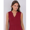 image:imageANRABESS Womens Summer Mini Dress Casual Sleeveless Sundress with PocketsWine Red