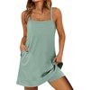 image:imageANRABESS Women Athletic Dress Summer Tennis Workout Romper Built in Shorts