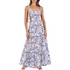 Blue Orange Floral