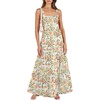 Orange Green Floral