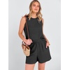 image:imageANRABESS 2 Piece Sets for Women Summer Tank Top Matching Lounge Shorts SetBlack