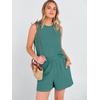 image:imageANRABESS 2 Piece Sets for Women Summer Tank Top Matching Lounge Shorts SetLake