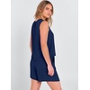 image:imageANRABESS 2 Piece Sets for Women Summer Tank Top Matching Lounge Shorts SetNavy Blue
