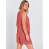 image:imageANRABESS 2 Piece Sets for Women Summer Tank Top Matching Lounge Shorts SetOrange Red