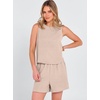 image:imageANRABESS 2 Piece Sets for Women Summer Tank Top Matching Lounge Shorts SetParchment