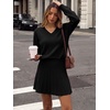 image:imageANRABESS Skirt Sets for Women Fall 2 piece OutfitsBlack