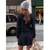 image:imageANRABESS Skirt Sets for Women Fall 2 piece OutfitsNavy Blue