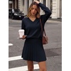 image:imageANRABESS Skirt Sets for Women Fall 2 piece OutfitsNavy Blue
