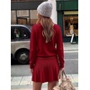 image:imageANRABESS Skirt Sets for Women Fall 2 piece OutfitsRed