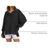 image:imageANRABESS Sweatshirt for Women Oversized Casual Fall Henley Pullover TopBlack