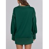image:imageANRABESS Sweatshirt for Women Oversized Casual Fall Henley Pullover TopForest