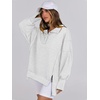 image:imageANRABESS Sweatshirt for Women Oversized Casual Fall Henley Pullover TopLight Grey