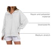 image:imageANRABESS Sweatshirt for Women Oversized Casual Fall Henley Pullover TopLight Grey