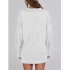 image:imageANRABESS Sweatshirt for Women Oversized Casual Fall Henley Pullover TopLight Grey