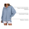 image:imageANRABESS Sweatshirt for Women Oversized Casual Fall Henley Pullover TopLight Grey Blue