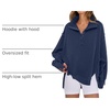 image:imageANRABESS Sweatshirt for Women Oversized Casual Fall Henley Pullover TopNavy Blue