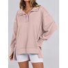 image:imageANRABESS Sweatshirt for Women Oversized Casual Fall Henley Pullover TopPink