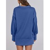 image:imageANRABESS Sweatshirt for Women Oversized Casual Fall Henley Pullover TopRoyal Blue