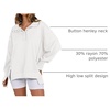 image:imageANRABESS Sweatshirt for Women Oversized Casual Fall Henley Pullover TopWhite