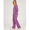 image:imageANRABESS Two Piece Sets for Women Fall Lounge Airport OutfitsPurple