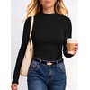 image:imageANRABESS Women Mock Neck Thermal Tops Fall Long Sleeve ShirtsBlack