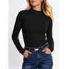 image:imageANRABESS Women Mock Neck Thermal Tops Fall Long Sleeve ShirtsBlack