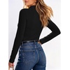 image:imageANRABESS Women Mock Neck Thermal Tops Fall Long Sleeve ShirtsBlack