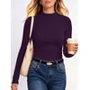 image:imageANRABESS Women Mock Neck Thermal Tops Fall Long Sleeve ShirtsPurple